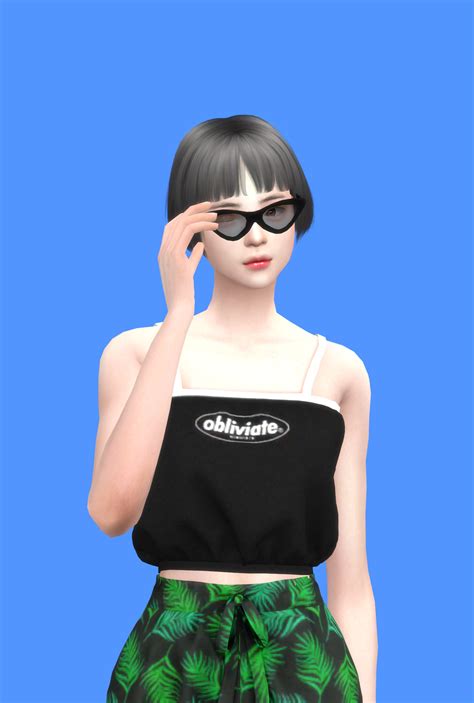 wenzy — [TS4CC] SLEEVELESS TOP Female TS4 Clothing top...