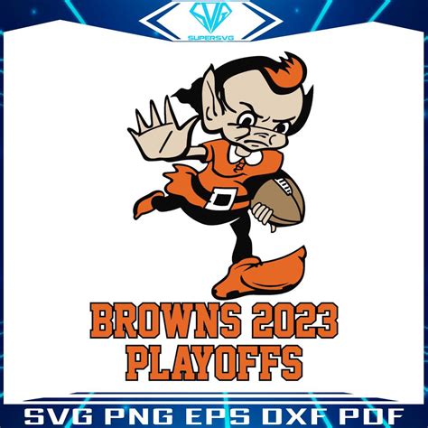 Cleveland Browns 2023 Playoffs Mascot SVG