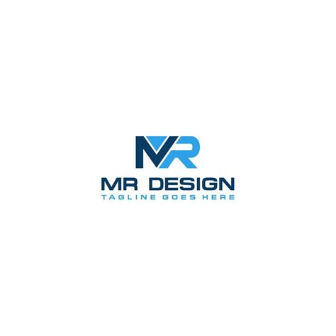 MR logo design. Vector illustration. 22233797 Vector Art at Vecteezy