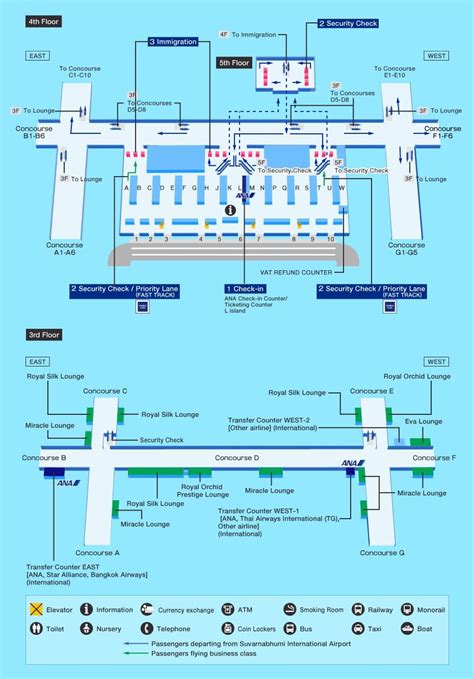 Guide for facilities in Bangkok Suvarnabhumi International ...