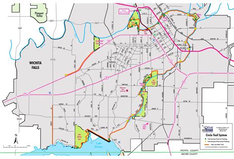 Wichita Falls Trail Map