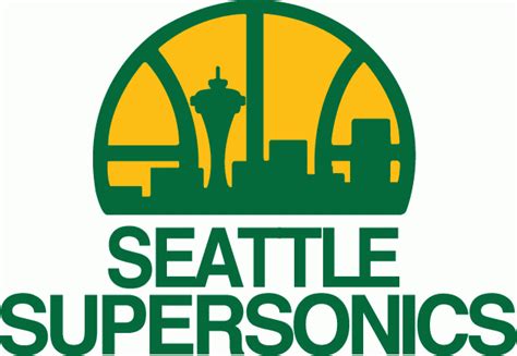 Seattle Supersonics Primary Logo - National Basketball Association (NBA) - Chris Creamer's ...