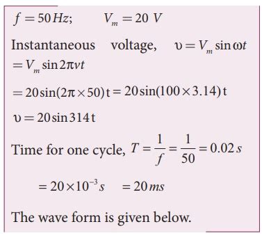 Solved Example Problems on Alternating Current (AC) and Circuit