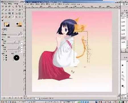 Drawing ANIME art with the Gimp #2 (6 of 6) - YouTube