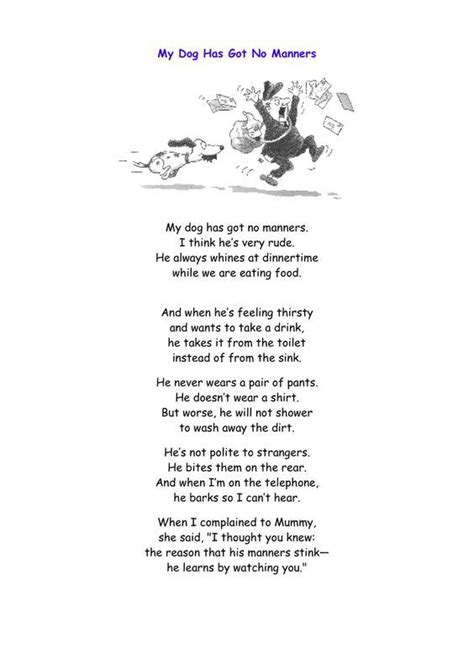 walk a little slower daddy poem | Funny poem from this week Funny Poems For Kids, English Poems ...