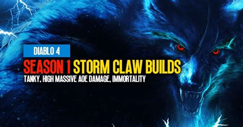 Diablo 4 Season 1 Storm Claw Builds: Tanky, High Massive AOE Damage ...