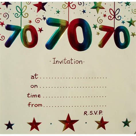 70 Birthday Invitation Template 15 70th Birthday Invitations Design and ...