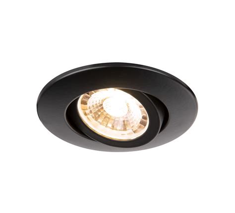 Recessed spot light, Easy Install SLIMLED, black, LED, IP44, 3000K ...