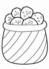 Free & Easy To Print Cookie Coloring Pages  Tulamama sketch template