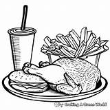Fast Food Coloring Pages  Free & Printable sketch template