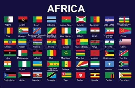 Countries Flags In Africa