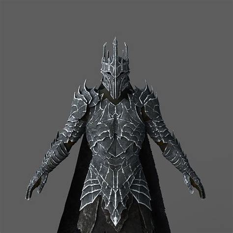 Lord Sauron Shadow of Mordor LOTR Full Body Wearable Armor 3D model 3D printable | CGTrader