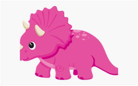 Dinosaurs Clipart Girl - Cute Pink Dinosaur Clipart , Free Transparent Clipart - ClipartKey