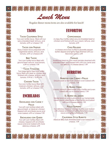 El Nibble Nook menus in Livonia, Michigan, United States