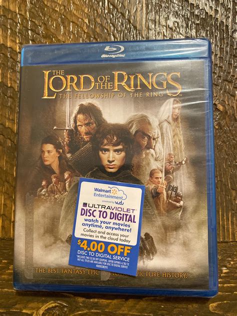 The Lord Of The Rings: The Fellowship Of The Ring Blu-ray Disc | Etsy