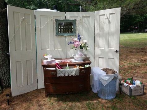 how to make porta potties look elegant for a wedding - Google Search | Wedding restroom, Porta ...