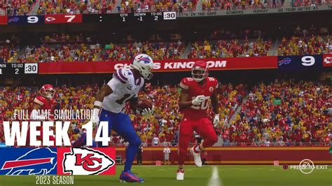 Buffalo Bills vs. Kansas City Chiefs | 2023 Week 14 | Madden NFL 24 ...