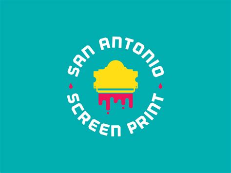 San Antonio Screen Print logo Concept by Barak Tamayo on Dribbble