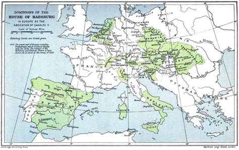 The height of the Habsburg dynasty, when most of the major thrones of Europe were under the ...