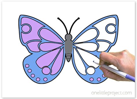 Butterfly Coloring Pages | Free Printable Butterflies - One Little Project