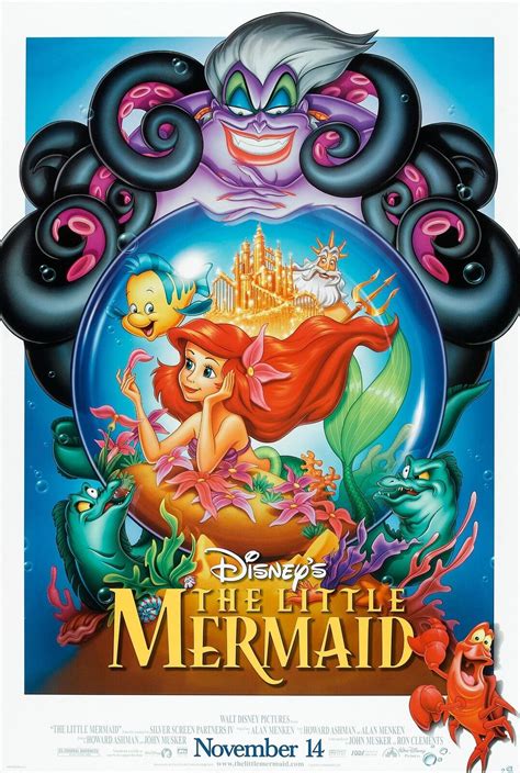 THE LITTLE MERMAID (1989) ORIGINAL MOVIE POSTER RE-RELEASE 1997 ROLLED 2-SIDED | eBay