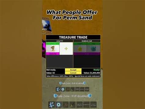 What People Offer For Perm Sand #roblox #bloxfruit #bloxfruits - YouTube