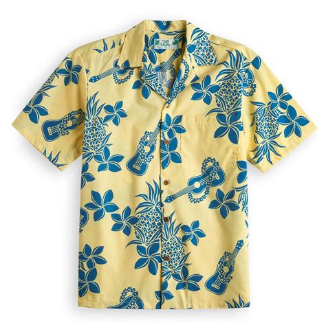 Ukulele Yellow - Hawaiian Shirt Shop UK