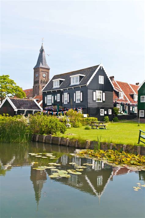 Traditional houses of Marken island, Netherlands | Stock image | Colourbox