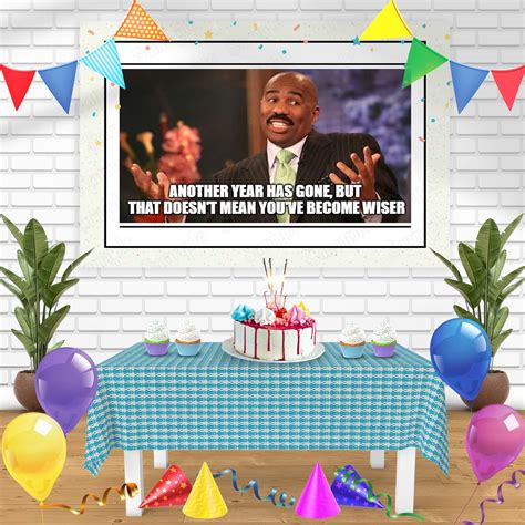 Steve Harvey Meme Bn Birthday Banner Personalized Party Backdrop Decor ...