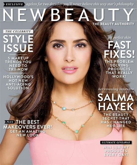 SALMA HAYEK on the Cover of Newbeauty Magzine, Spring 2014 Issue – HawtCelebs