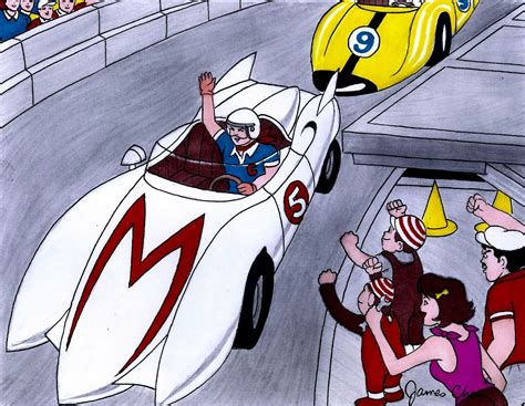 RACER X & SPEED RACER & THE MACH 5 ORIGINAL COMIC COLOR ART 3 ON CARD ...