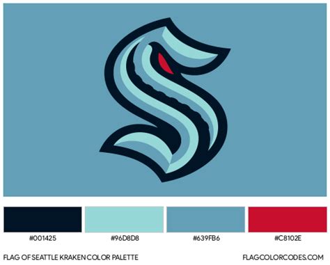 Seattle Kraken flag color codes