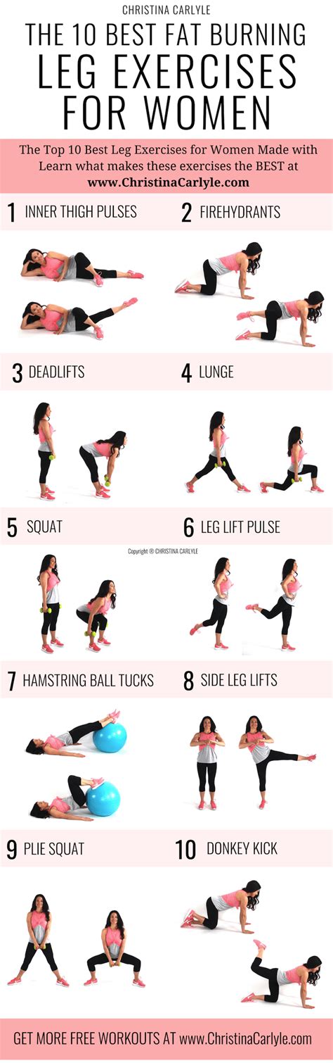 The Best Leg Exercises for Women that Want Tight, Toned Legs | Leg ...