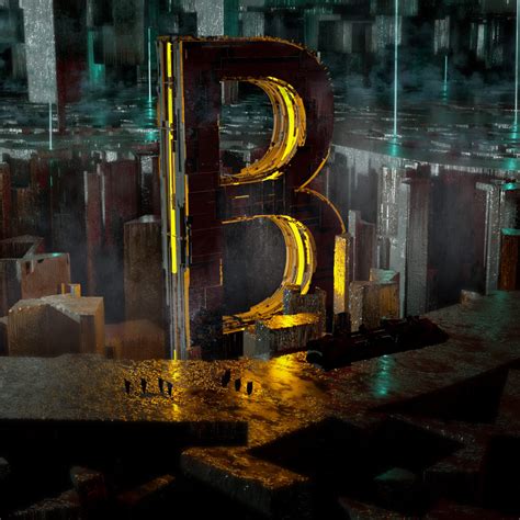 ArtStation - "B" letter 3D concept artwork #2018