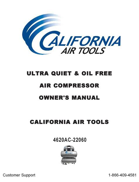 CALIFORNIA AIR TOOLS 4620AC-22060 OWNER'S MANUAL Pdf Download | ManualsLib