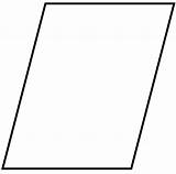 Coloring Rhombus Parallelogram Pages Template Sketch Page sketch template