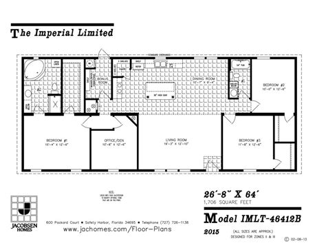 IMLT-46412B Mobile Home Floor Plan - Ocala Custom Homes