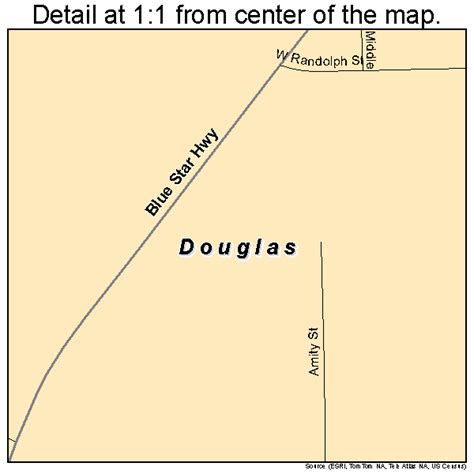 Douglas Michigan Street Map 2622740