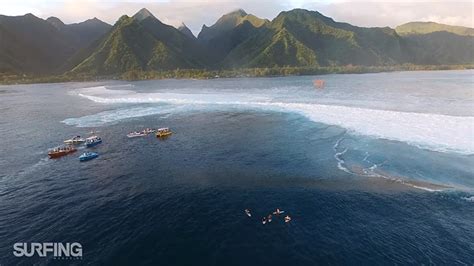 Teahupo’o From Above: Drone Footage Captures Big Waves on Tahiti