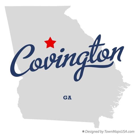 Map of Covington, GA, Georgia