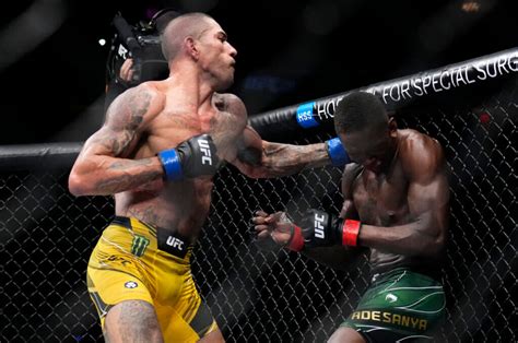 Alex Pereira knocks out Israel Adesanya in fifth round to claim middleweight belt at UFC 281 ...