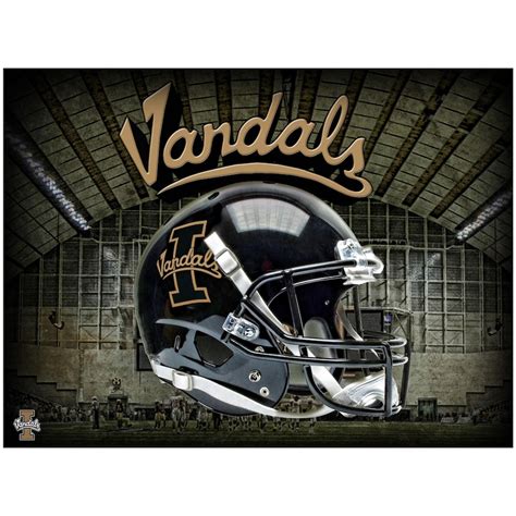 Idaho Vandals Helmet Football Poster