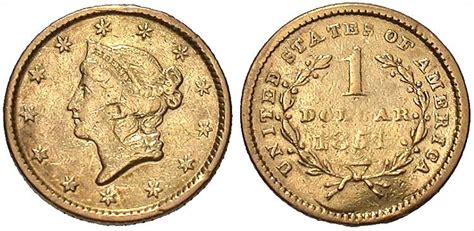 1851 $1 DOLLAR GOLD COIN Brand New | Buya