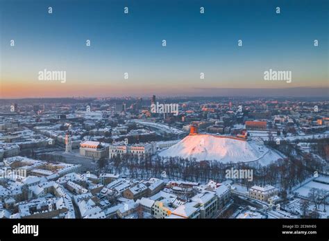 Aerial landscape of Vilnius city, Capital of Lithuania Stock Photo - Alamy