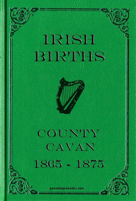 Genealogy Ebooks | Irish Births – County Cavan 1865-75 M – Z