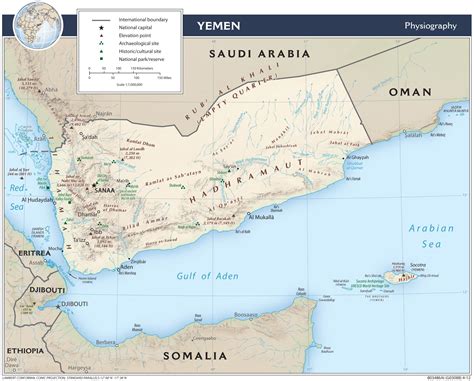 Geographic Map of Yemen - country.report