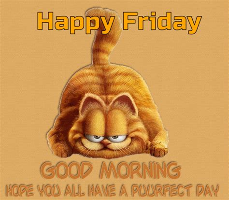 Happy Friday Good Morning Garfield Gif | Happy friday quotes, Friday morning quotes, Cute good ...