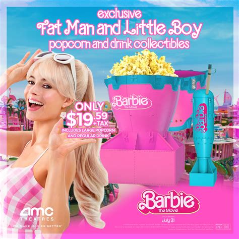 AMC Theatres Barbie Popcorn Bucket and Sipper by IceCrematorium on DeviantArt