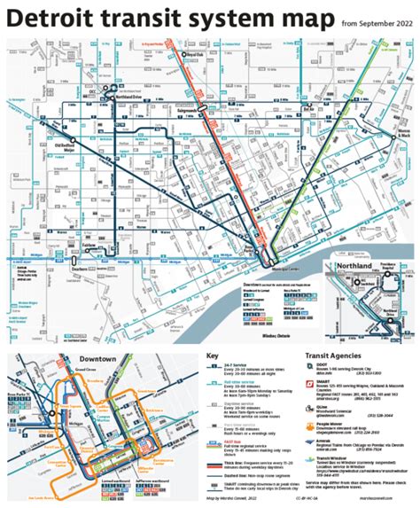 Detroit Transit System Map – Martha Connell