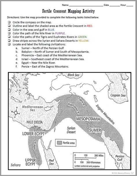 Blank Map Of Fertile Crescent And Mesopotamia